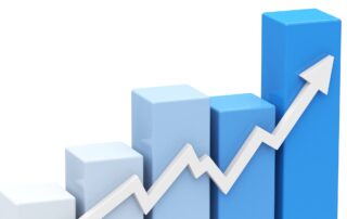 Bar graph showing growth in debt collection. Increase your revenue by calling in the professionals at Baker Group.